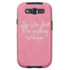 La vie est une toile rose à courte vue