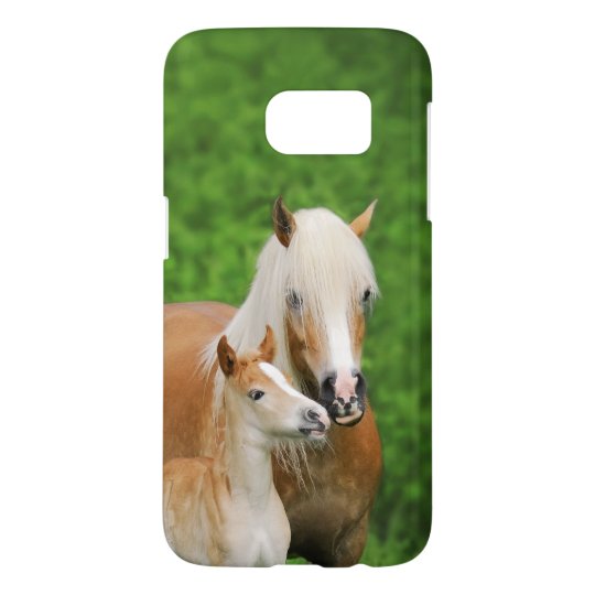 Coque Case-Mate Pour Samsung Galaxy Maman mignonne de baiser de poulain de chevaux de