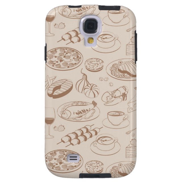 Coque Case-Mate Pour Samsung Galaxy Motif alimentaire 3 (Dos)