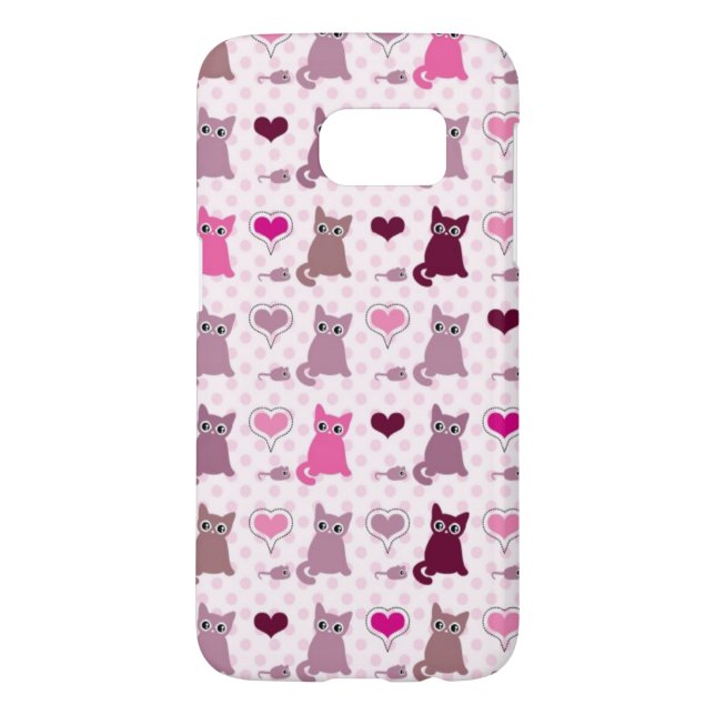 Coque Case-Mate Pour Samsung Galaxy Motif mignon de filles de chaton (Dos)