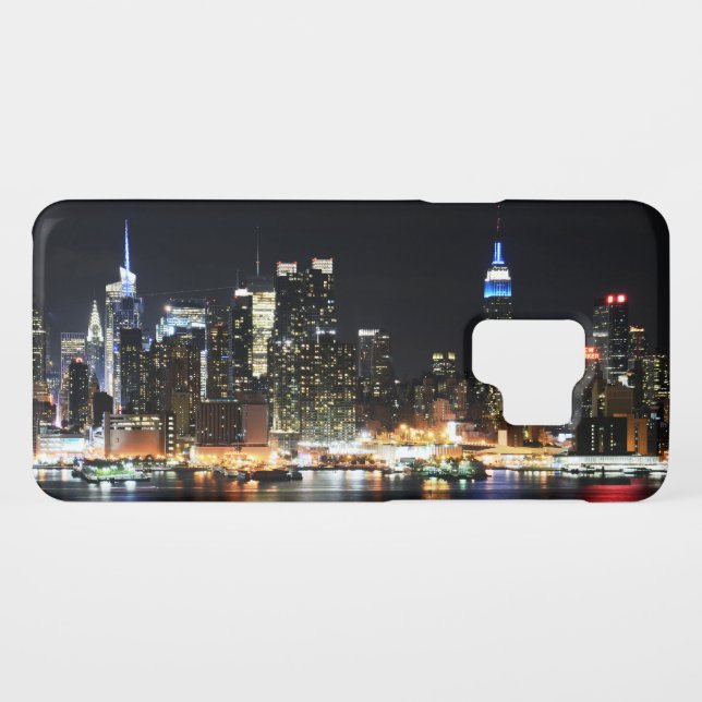 Coque Case-Mate Pour Samsung Galaxy New York la nuit (Dos (Horizontal))