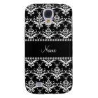 Nom personnalisé damas noir et blanc