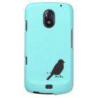 Oiseau bleu chic d'hirondelle de silhouette de