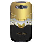 Papillon blanc noir or