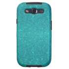 Parties scintillantes de turquoise