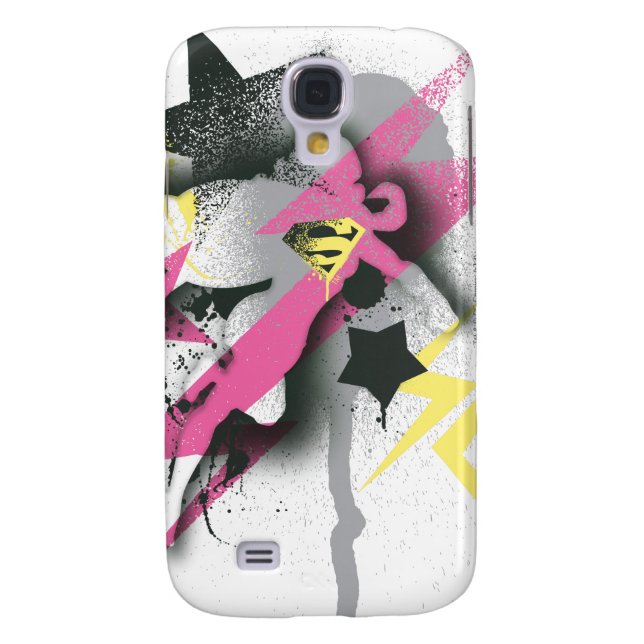 Coque Case-Mate Pour Samsung Galaxy Peinture de pulvérisation Supergirl (Dos)