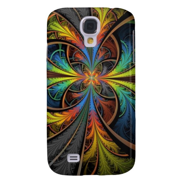 Coque Case-Mate Pour Samsung Galaxy Plumes psychédéliques (Dos)