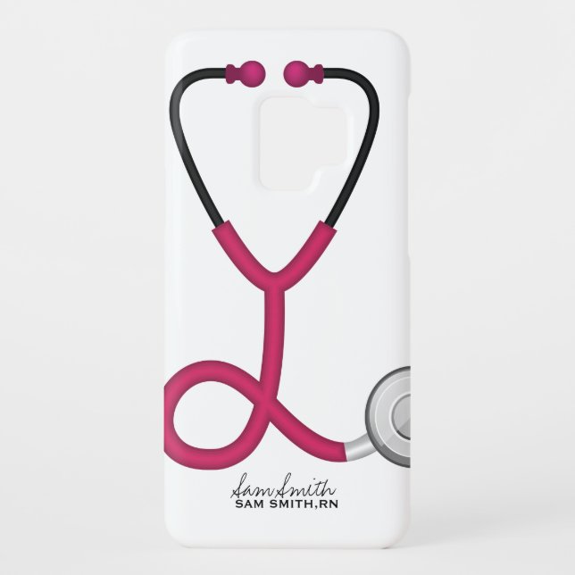 Coque Case-Mate Pour Samsung Galaxy Pour les médecins et les infirmières Stéthoscope M (Dos)