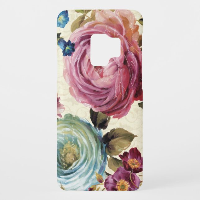 Coque Case-Mate Pour Samsung Galaxy Rose et rose de bleu (Dos)
