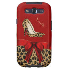 Rouge chic et caisse de la galaxie S3 de Samsung