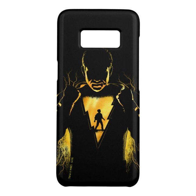 Coque Case-Mate Pour Samsung Galaxy SHAZAM ! | Shazam et Billy Lightning Silhouette (Dos)