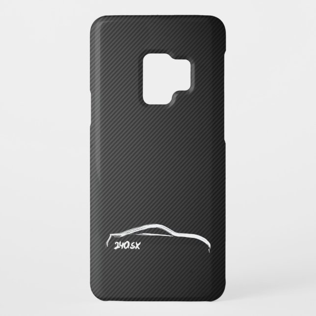 Coque Case-Mate Pour Samsung Galaxy Silhouette de blanc de Nissan Silvia 240sx (Dos)
