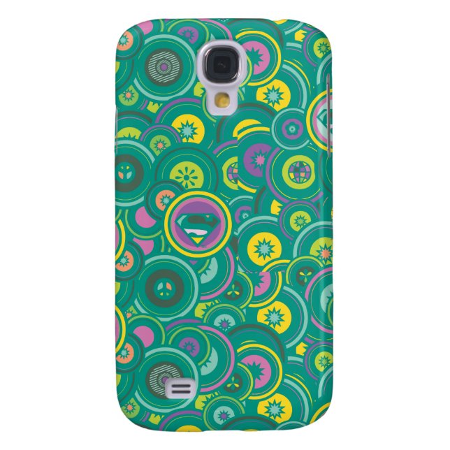 Coque Case-Mate Pour Samsung Galaxy Supergirl Circle Motif vert (Dos)