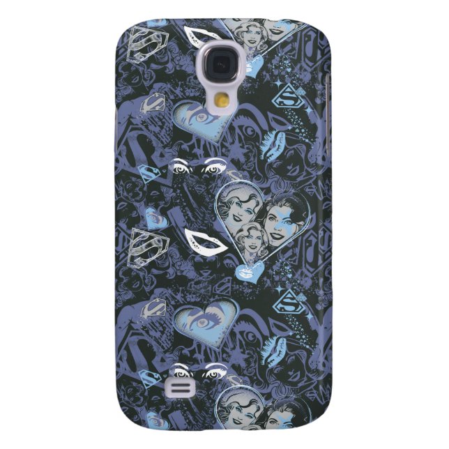 Coque Case-Mate Pour Samsung Galaxy Supergirl Coeurs et lèvres Motif (Dos)