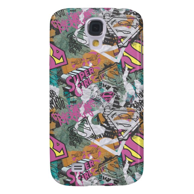 Coque Case-Mate Pour Samsung Galaxy Supergirl Comic Capers Pattern 10 (Dos)