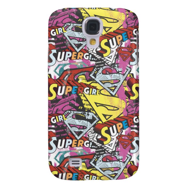 Coque Case-Mate Pour Samsung Galaxy Supergirl Comic Capers Pattern 4 (Dos)