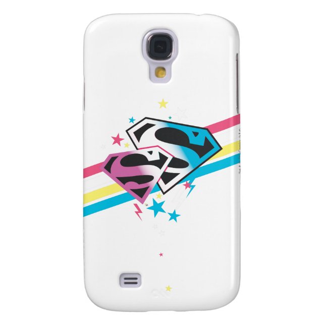Coque Case-Mate Pour Samsung Galaxy Supergirl Rainbow Stripes (Dos)