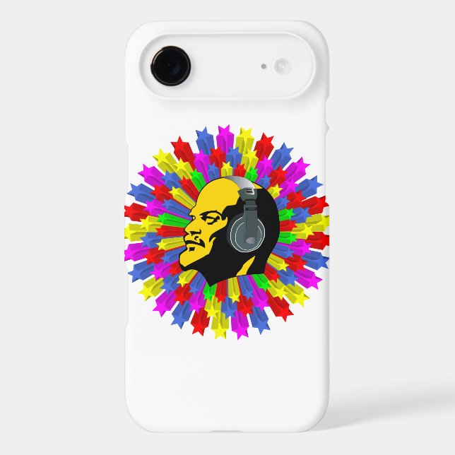 Coque Case-Mate Pour Samsung Galaxy Tête Abstraite de Lénine dans Star Circle (Verso)