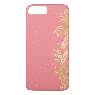 Coque Chic Pink and Gold iPhone 7 Plus