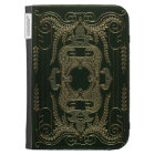 Attache de livre en cuir antique