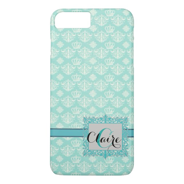 Coque Damask personnalisé iPhone 7 Plus (Dos)