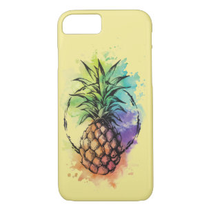 Coque d'ananas tropical coloré