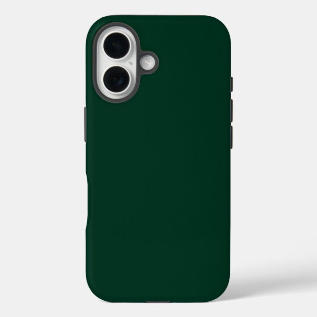 Coque Dark Green Tough iPhone 16 (Verso)
