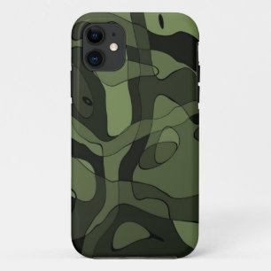 Coque d'art Abstrait vert pour iPhone