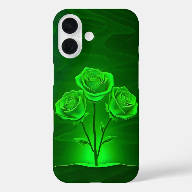 Coque d'art Rose vert brillant - coque iphone de  (Verso)