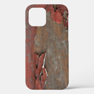 Coque de bois de la grange rouge vintage-coque iph
