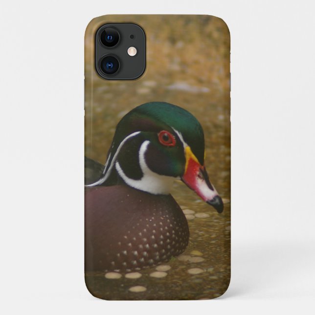 Coque de canard à bois coque iphone (Dos)