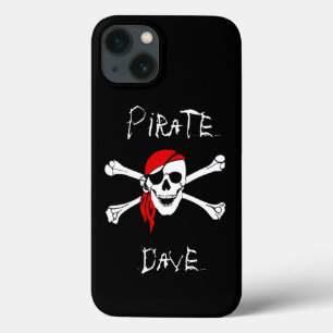 Coque de couverture iPhone pour le crâne pirate no