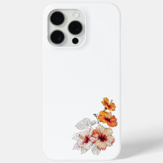 coque de fleurs iPhone 15 Pro Max
