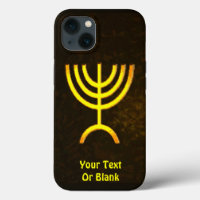 Coque de la flamme de Menorah-Mate coque iphone