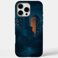 Coque de la ligne Skyline de la ville de nuit-coqu