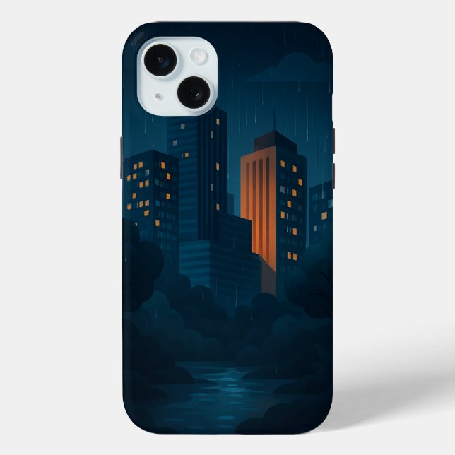 Coque de la ligne Skyline de la ville de nuit-coqu (Verso)