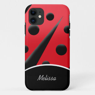 Coque de l'iPhone 5 de Ladybug moderne rouge/noir
