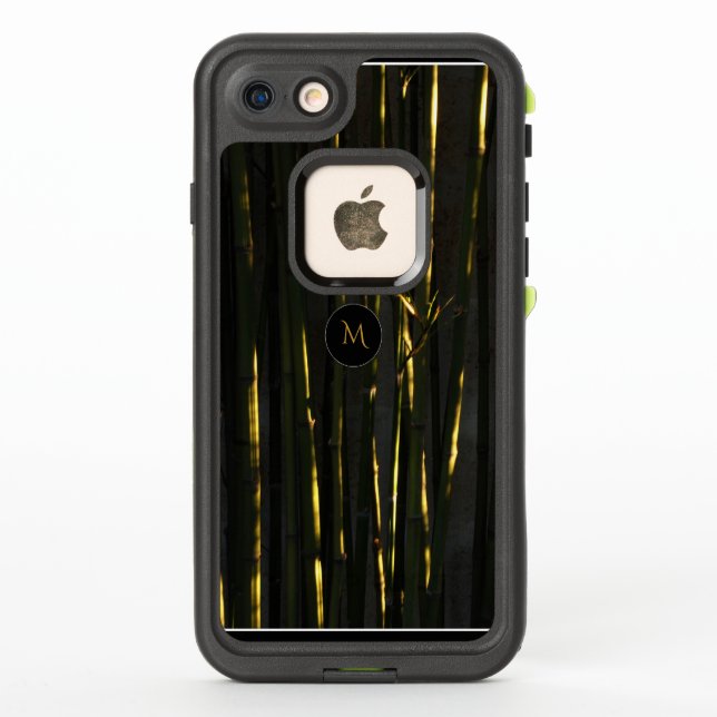 Coque de monogramme Bambou au début de la matinée (Dos)