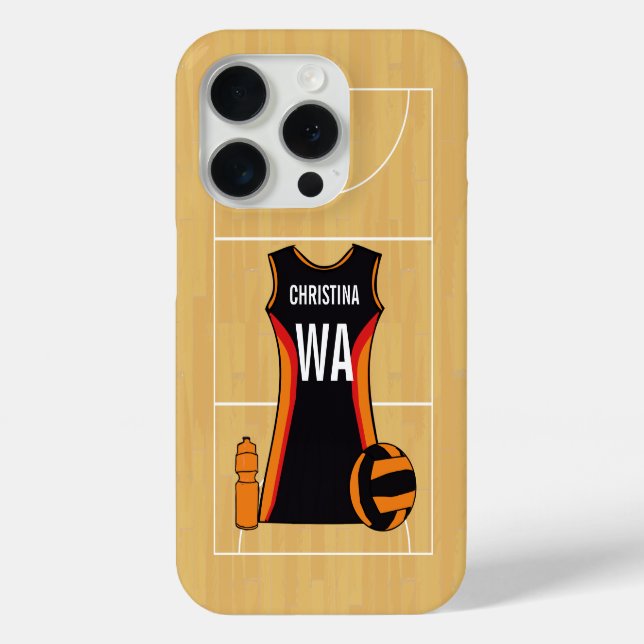 Coque de périphérique netball personnalisé (Verso)