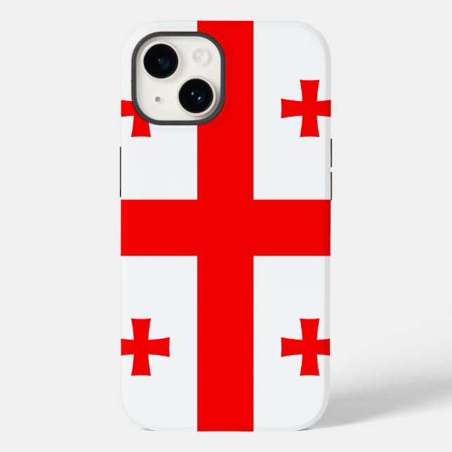 Coque de pomme patriotique - Mate avec drapeau de  (Verso)