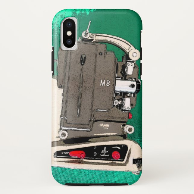 Coque de projecteur vidéo vintage-coque iphone Mat (Dos)