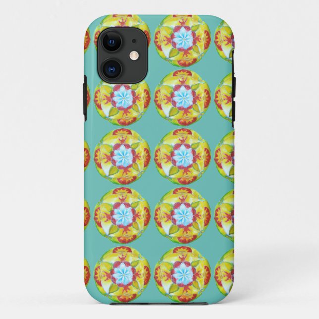 Coque de ressort Mandala pour SE + iPhone 5/5S (Dos)