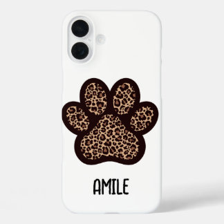 coque de téléphone empreinte de patte de guépard