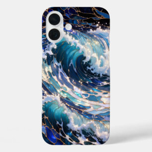Coque de téléphone esthétique vague d'océan sombre