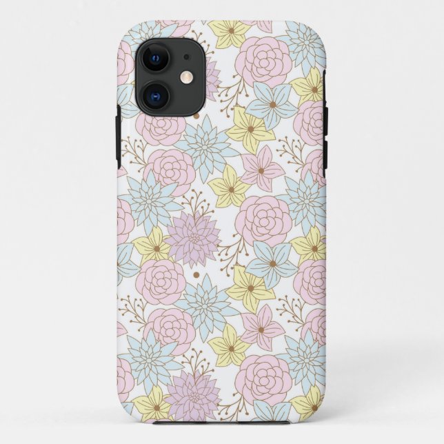 coque de téléphone fleurs de printemps (Dos)