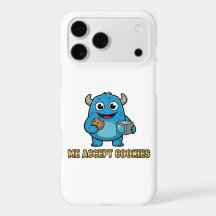 Coque de téléphone Monstre Bleu Mignon – J'accepte