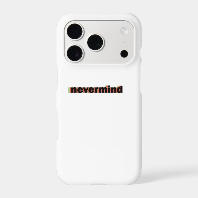 coque de téléphone nevermind (Verso)