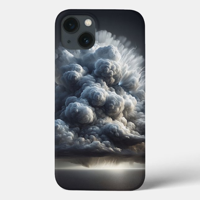 Coque de téléphone nuage orageux majestueux Épique (Verso)