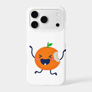 Coque de téléphone orange dessin animé mignon pour