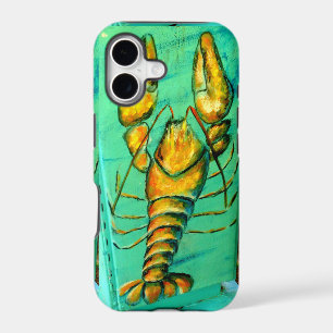 coque de téléphone verte homard du maine